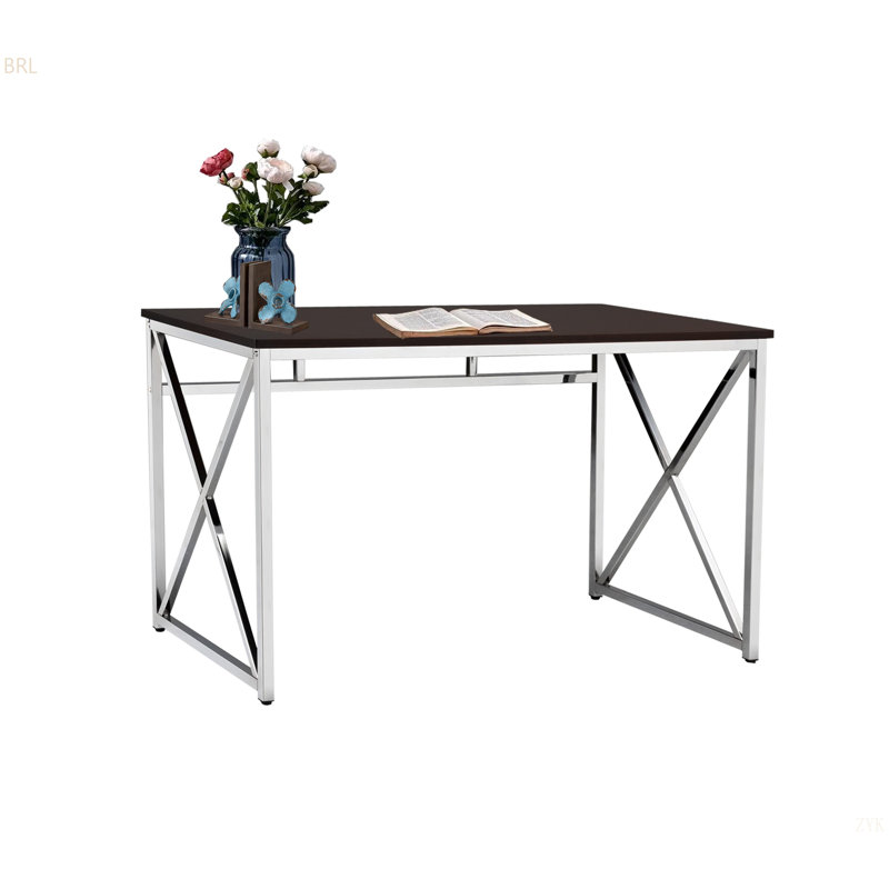 Bureau en MDF / chrome brun
