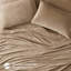 Drap simple taupe - 100% pour la douceur et la détente, brossé des deux côtés, avec taie d'oreiller plate, drap-housse, matelas élastiques de 16 po, 3 pièces vérifiées, velours doux inclus