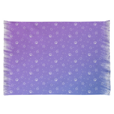 Tapis mauve à motif de coquillages Mcguigan