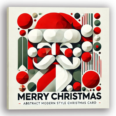 Modern Modern Magic: Abstract Christmas, reproduction d'art sur toile tendue