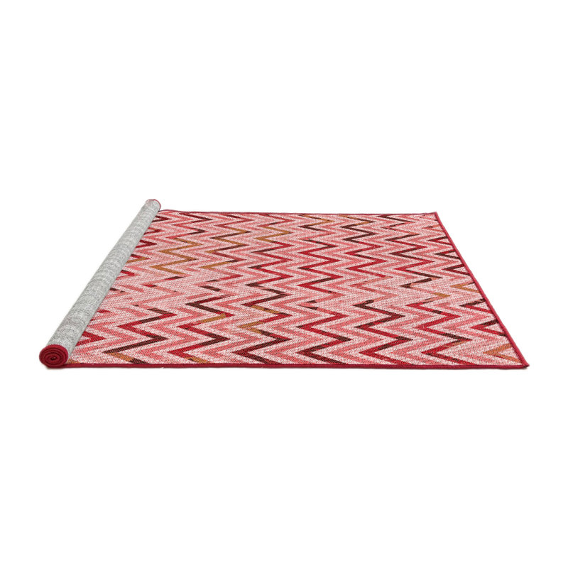 Machine Woven Runner 2' x 5' Area Rug in Red