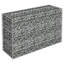 Gabion raised bed galvanized steel 180 x 50 x 100cm-2138443521