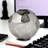 Akram 4" Silver Rough Hewn Faceted Sphere