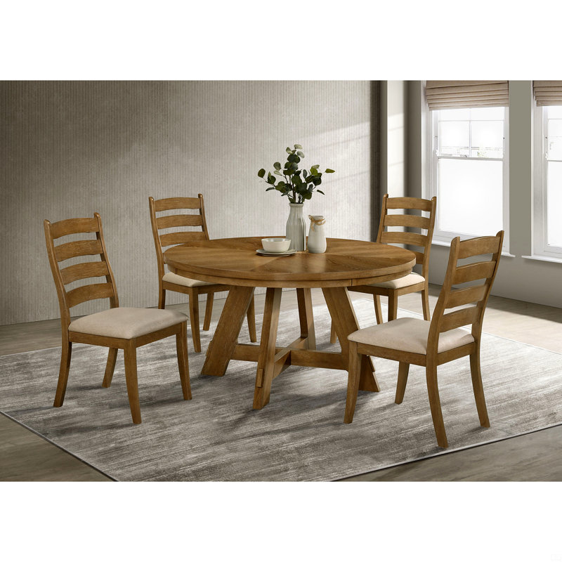 Chaise d'appoint en bois (ensemble de 2)