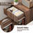 Fluted Nightstands Set Of 2, Modern Mid - Century  Bedside Table With Drawer & Open Storage Shelf, End Table For Bedroom, Living Room, Office, Sofa Side Couch  (White+Oak)-601159085