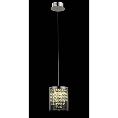 Brayan 1 - Light Chrome LED Cylinder Pendant