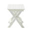 Chaise pliante blanche Hips et table pour l'intérieur et l'extérieur, 2 chaises, espaces charmants