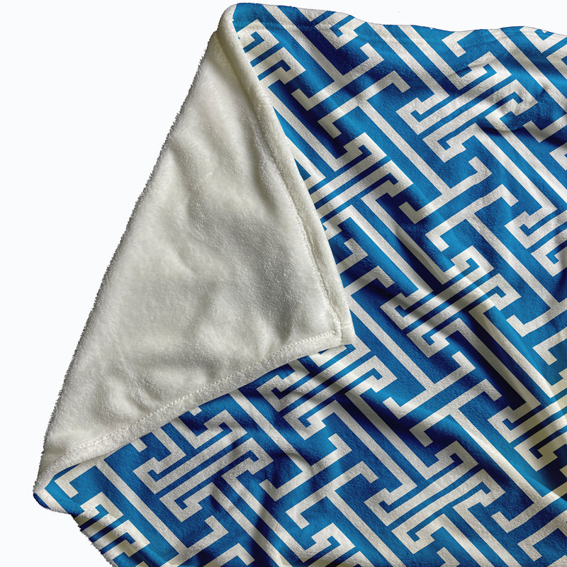 Jorgensen Geometric Blanket, Blue
