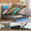 Upholstered Bed with Ottoman Under-bed Storage and Charging Station-1207654587-1207654588