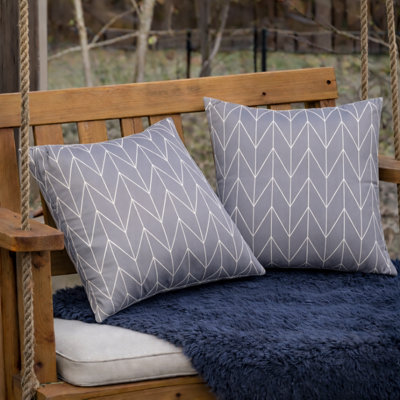 Coussins d'extérieur imperméables pour meubles de patio et de jardin, 18 x 18 po