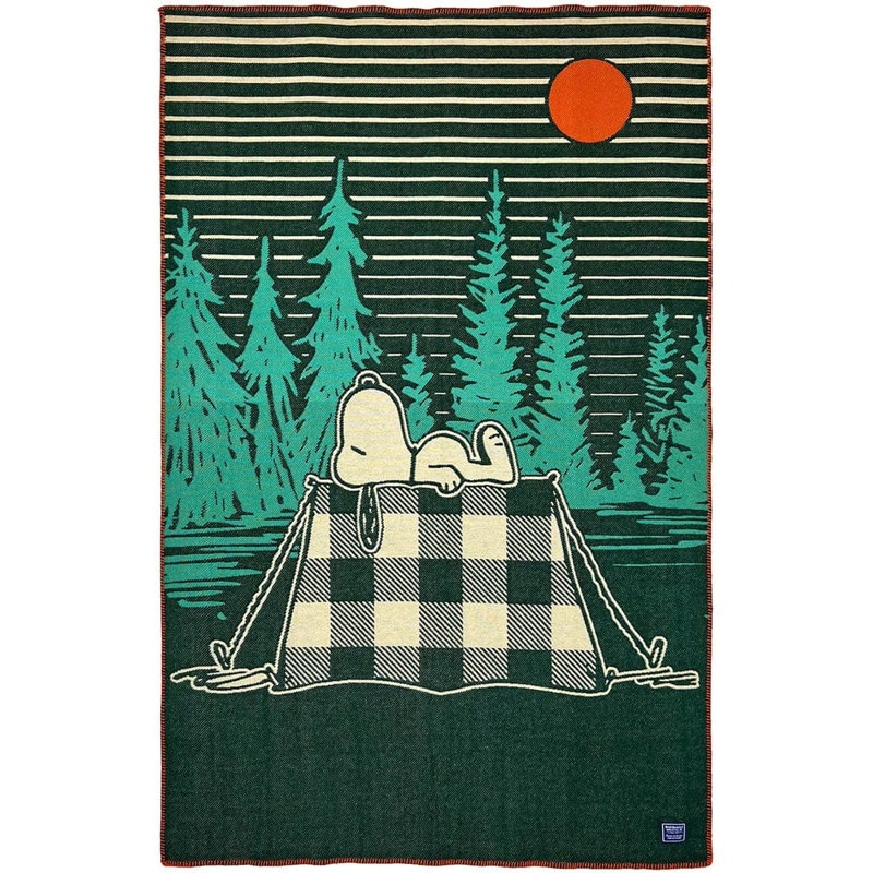 Jeté en laine Snoopy