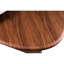 Table basse Cid Rob, bois de noyer brun, céramique grise, 63 pouces