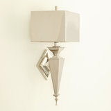 Diamond Sconce-Nickel