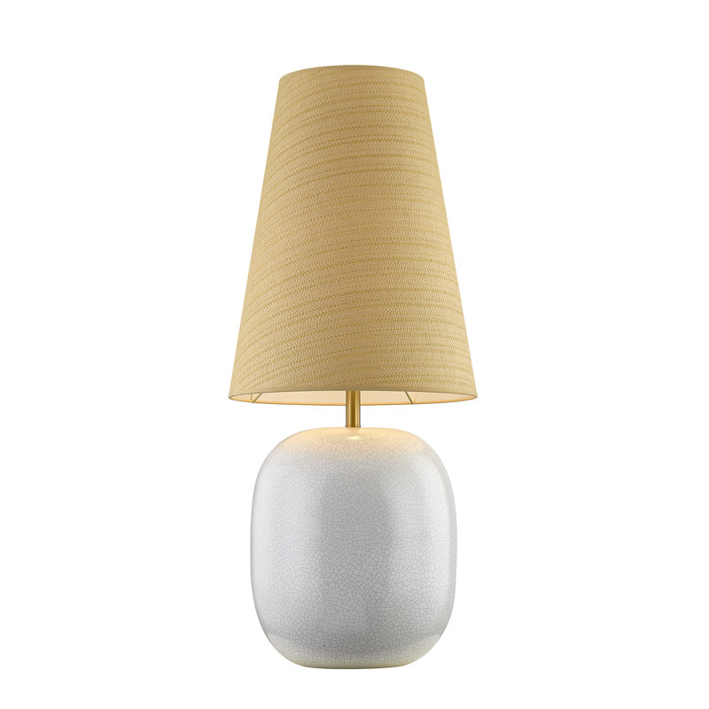 Aurora 1-Light Table Lamp by Breegan Jane, White