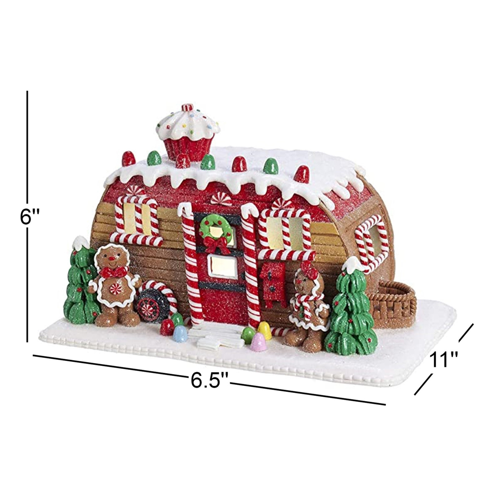 Gingerbread Camper House Figurine