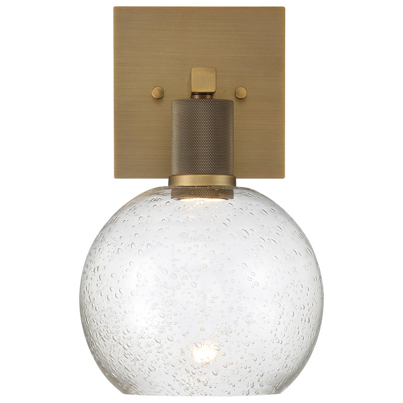 Southglenn Steel Armed Sconce, Antique Brushed Brass
