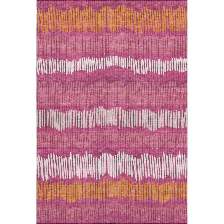 Premium Machine Washable Prisco Blush Rug