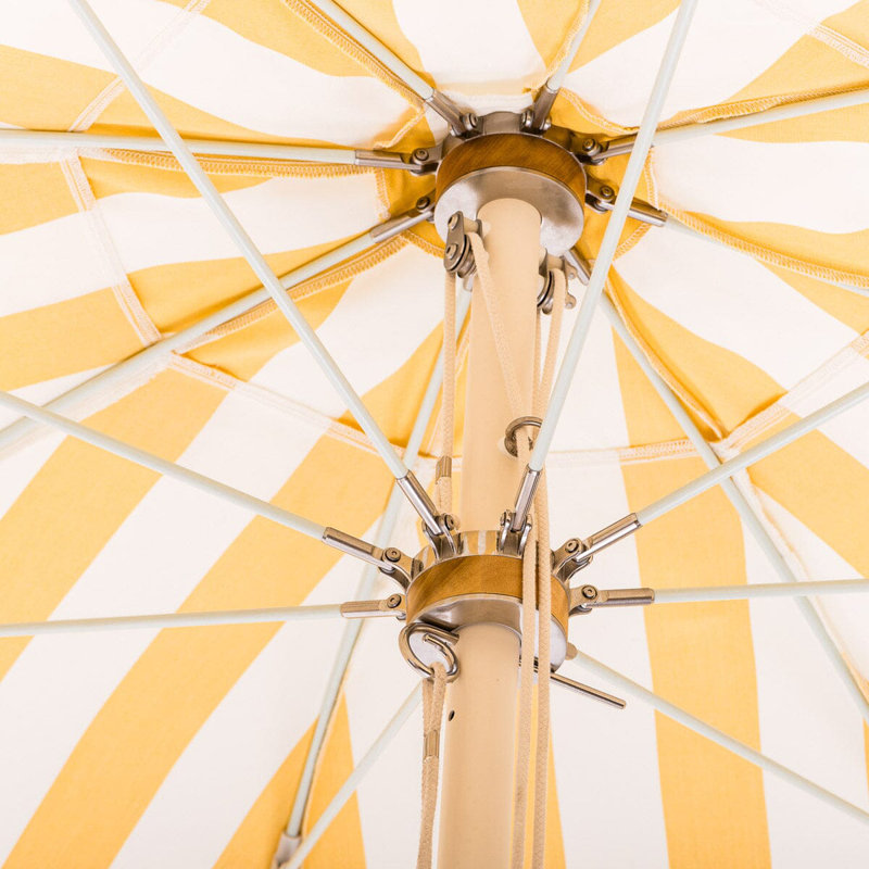 Patio 90'' W Umbrella, Yellow/White