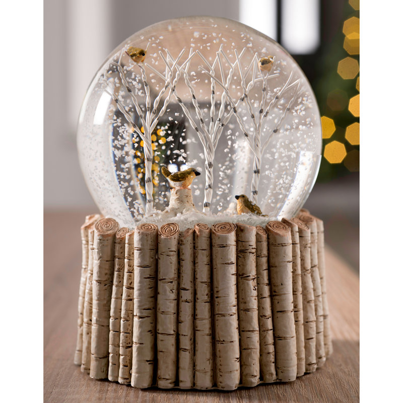 Robin Christmas Snow Globe