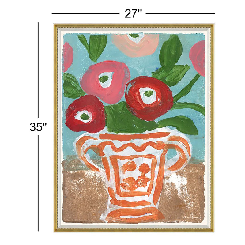 Dana Gibson " Orange Vase " by Dana Gibson