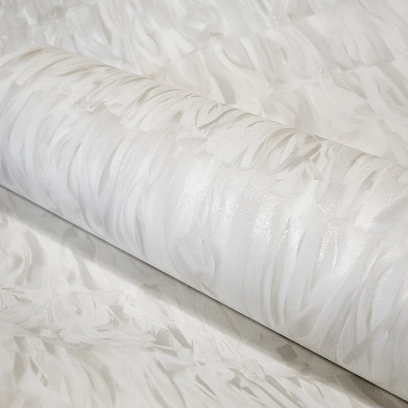 Salt Shimmer Calma Paper Strips Design Wallpaper Roll, Cream