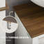 Armoire de salle de bain sous le lavabo, blanc, double porte, rangement compact, style,
