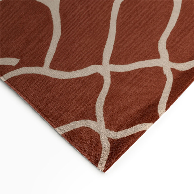 Tapis brun intérieur et extérieur Trellis, Rectangle 9 pi x 12 pi