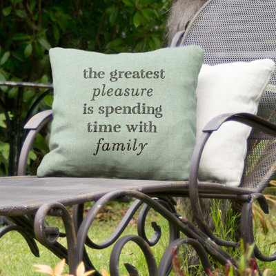 Coussin décoratif intérieur/extérieur pour l’amour et la famille