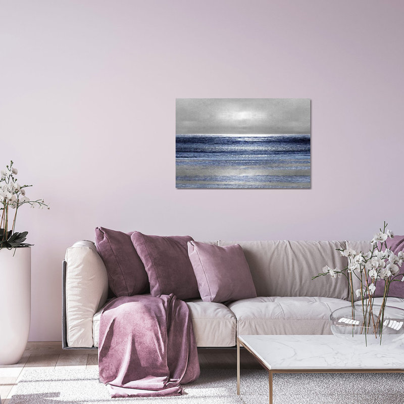 «Silver Seascape II» par Michelle Matthews - impression sans cadre, H 24 po x l 32 po x P 0,25 po