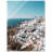 Santorini Print - Greek Island Coastal Wall Art - White & Blue Village Canvas Poster - Aegean Sea Scenic Artwork - Travel Europe Decor - Mediterranean Seaside Wall Hanging - Modern Home Decoration Art Print-295517817-295517816