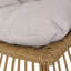 Chaises longues confortables pour patio, faux rotin brun clair, refuge d'extérieur moderne