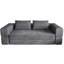 Canapé-lit avec coussin rectangulaire et coussins, fauteuil convertible, canapé de plancher et matelas de couchage, canapé-lit pliant en mousse à mémoire de forme pour chambre à coucher, gris-348809324