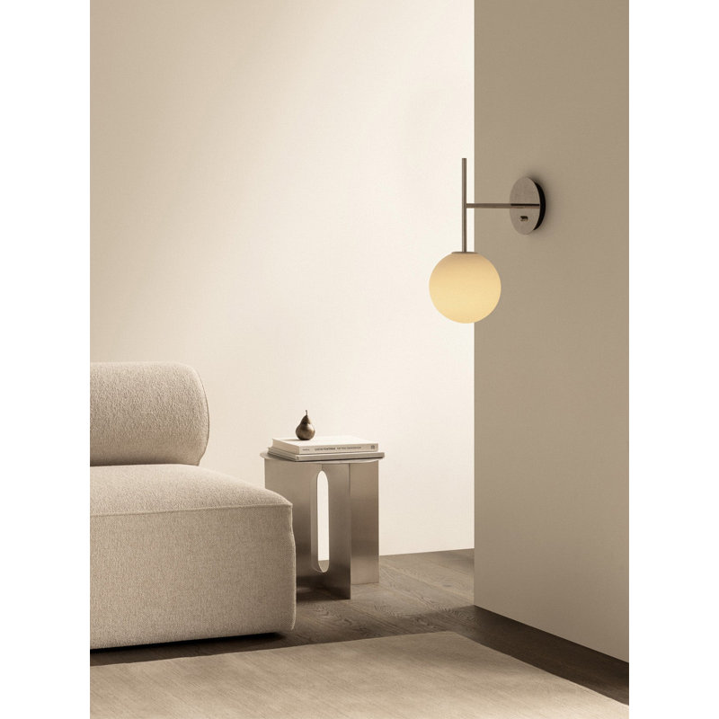 TR 1 - Light Armed Sconce, Polished Steel