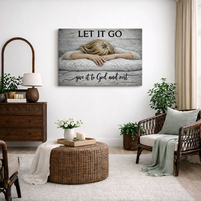 Let It Go Art, donner à Dieu, impression sur toile, impression sur toile encadrée