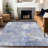 Machine Washable Indoor/Outdoor Xhevrie Denim Rug-513986600