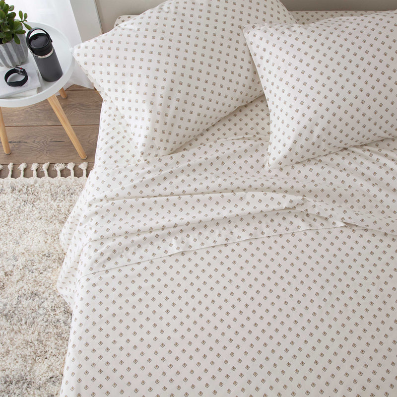 Ensemble de draps 225 fils en mélange de coton 225 fils, Standard