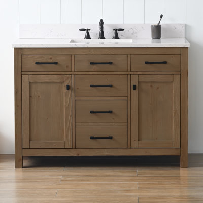 Meuble-lavabo simple 48 po Ajiya