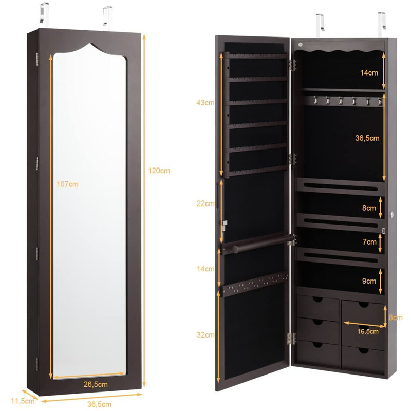 Sechrist Wall Jewelry Armoire