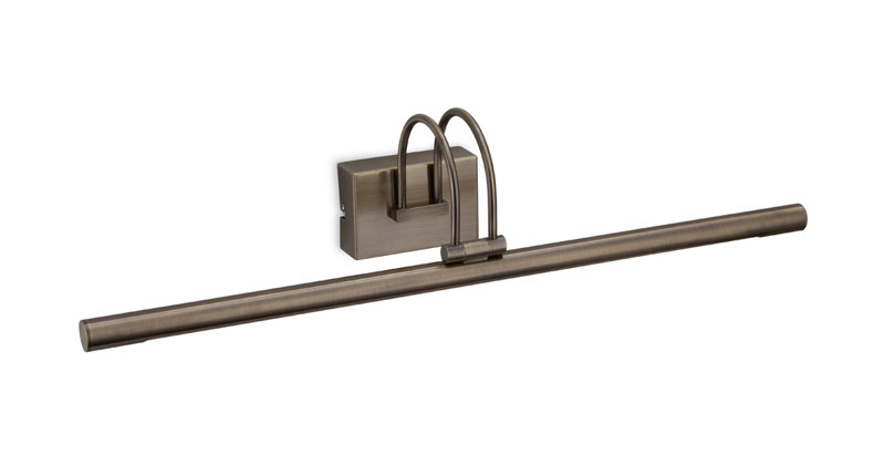 LISA 81 -Light Hardwired LED Wall Mounted Picture Light, Antique Brass
