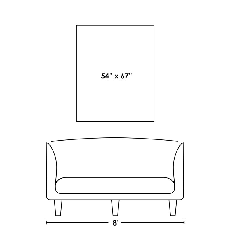 «Meditation Vision» par Blakely Bering - Peinture, Extérieur, H 67 po x l 54 po x P 1,5 po
