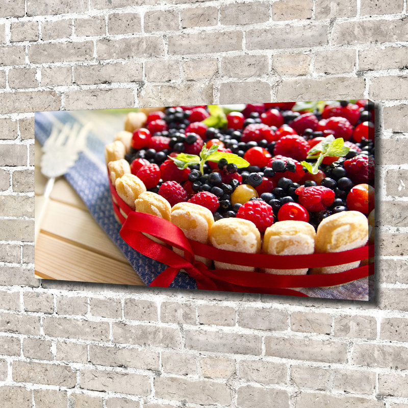 Forest Fruit Cake - No Frame Print on Canvas