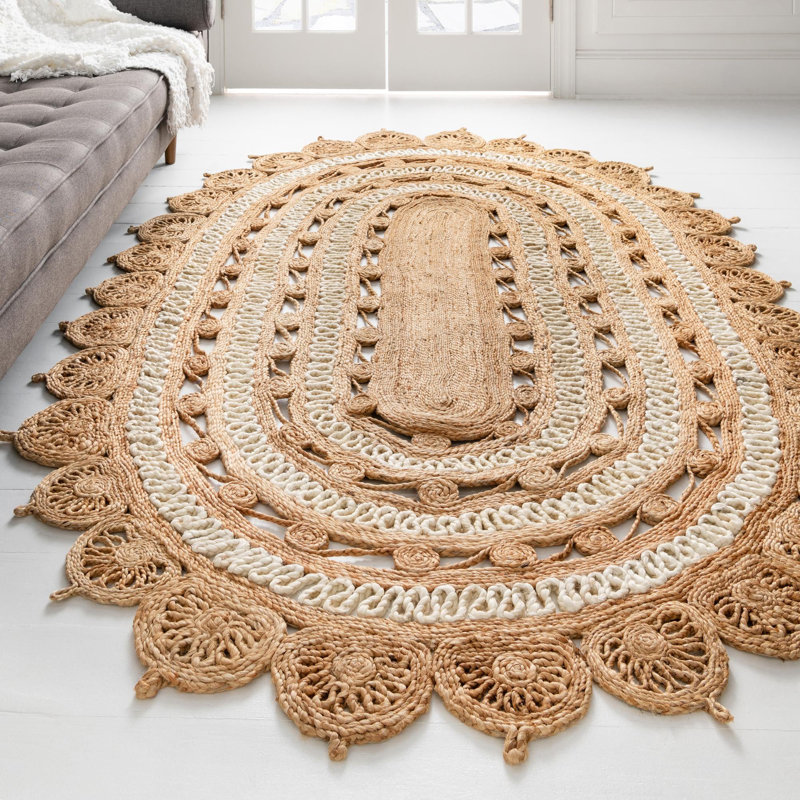 Jarne Oriental Indoor Rug, Oval 7'10" x 10'