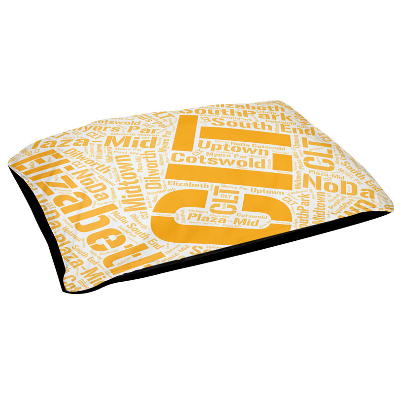 Oreiller rectangulaire designer, Grand L 50 po x l 40 po, Orangé, Charlotte