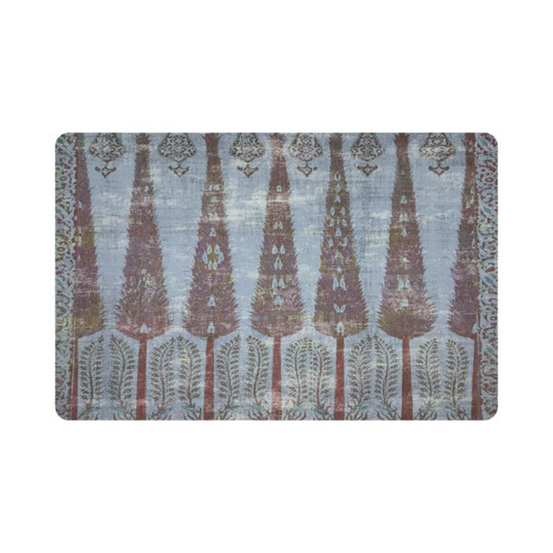 Topkapi Garden Pebbles Placemat Set, Turquoise/Red