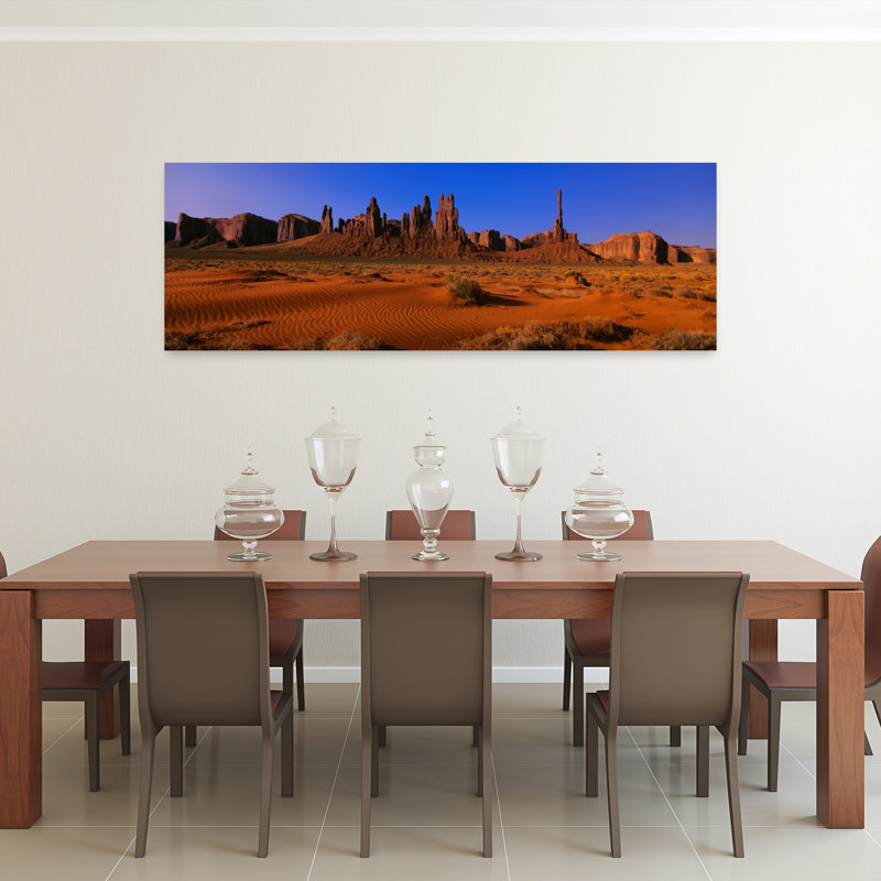 Monument Valley National Park, Arizona, États-Unis, paysage contemporain abstrait, art mural, H 60 po x l 20 po