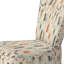 Motif de fougères brun doux doux et brun chaud - Chaise d'appoint rembourrée de style campagnard, chaise d'appoint rustique à motif floral