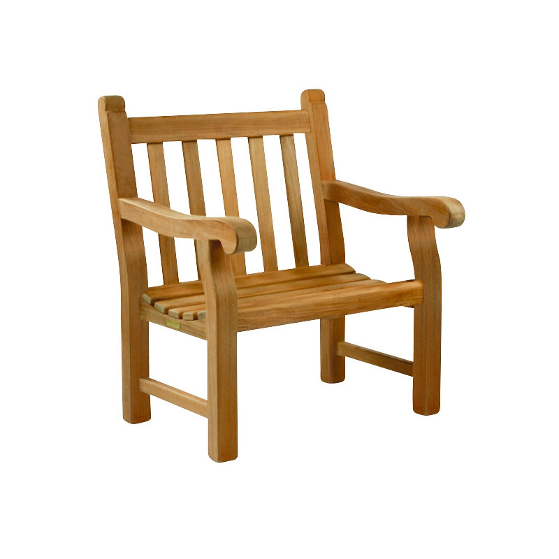 Hyde Park Outdoor Teak Lounge Chair, Royal Navy
