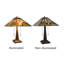 Lampe de table mission 2 lumières CHLOE Lighting