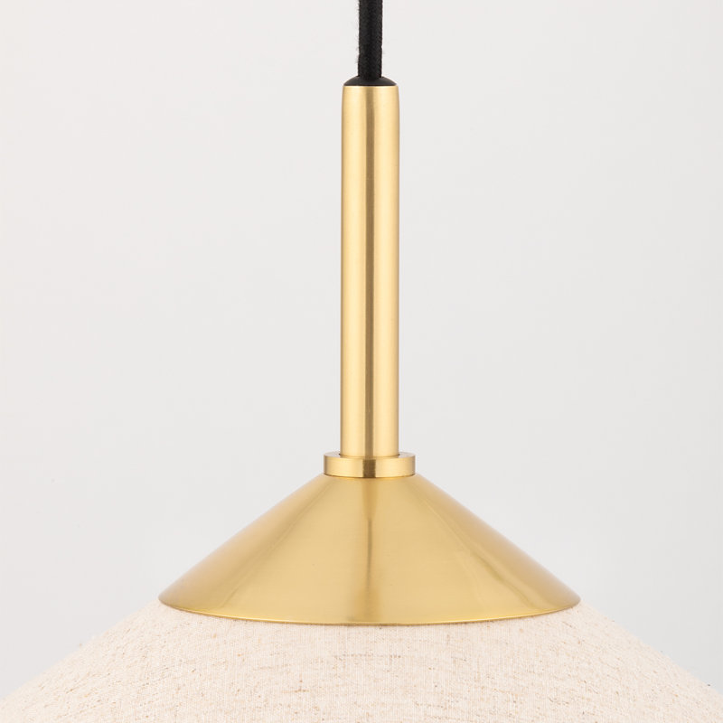 Luminaire suspendu conique 1 lumière sans abat-jour