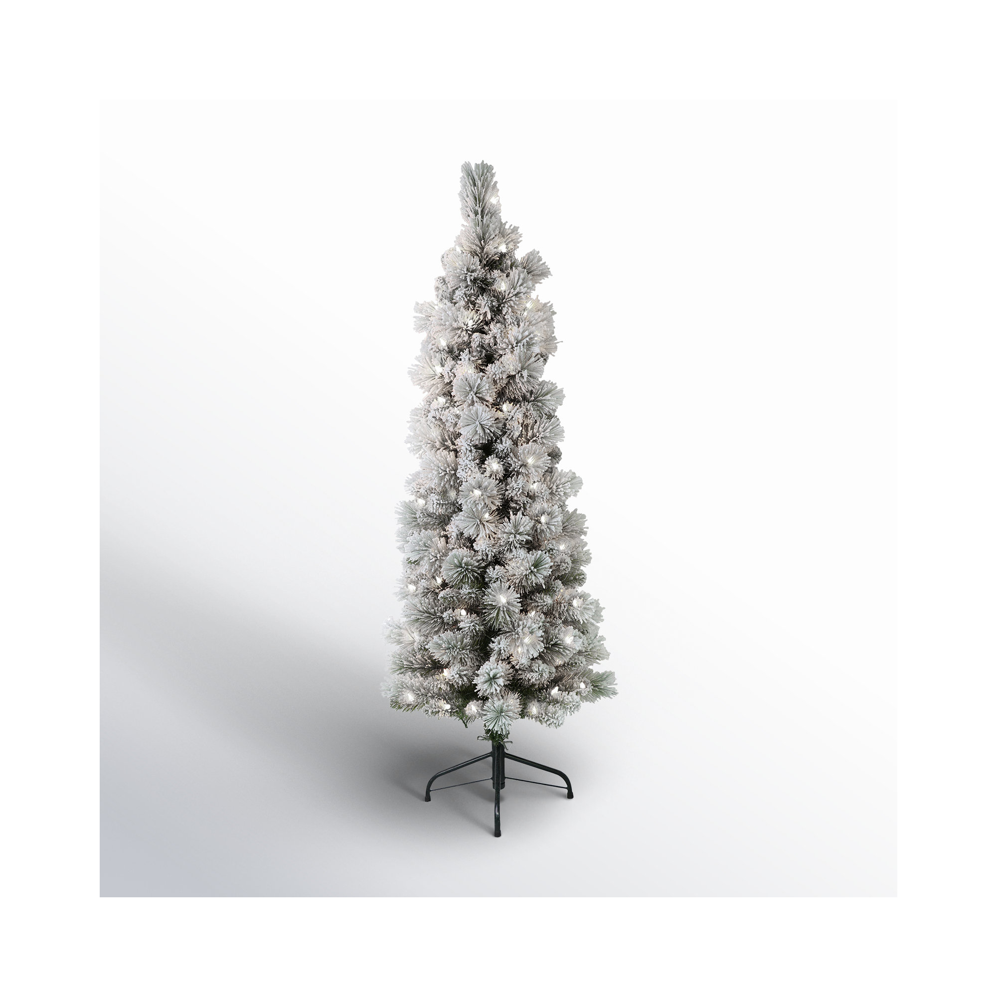 Lighted Artificial Pine Christmas Tree, 4.5' H